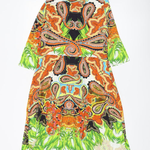 Belles of London Women's Multicoloured Paisley Dress, Size 10