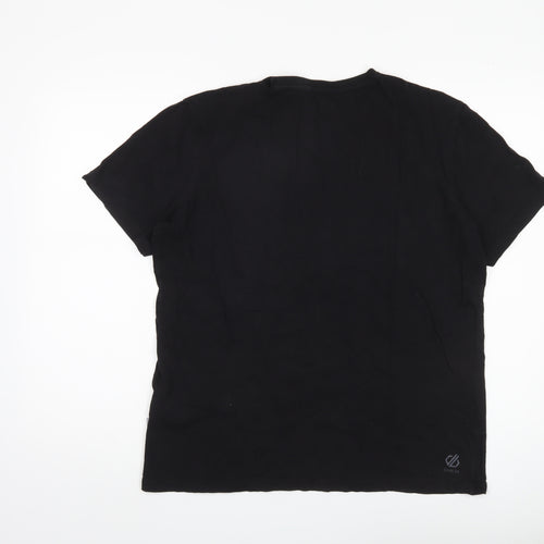 Dare 2b Men's Black Cotton Crew Neck Tee - Size L