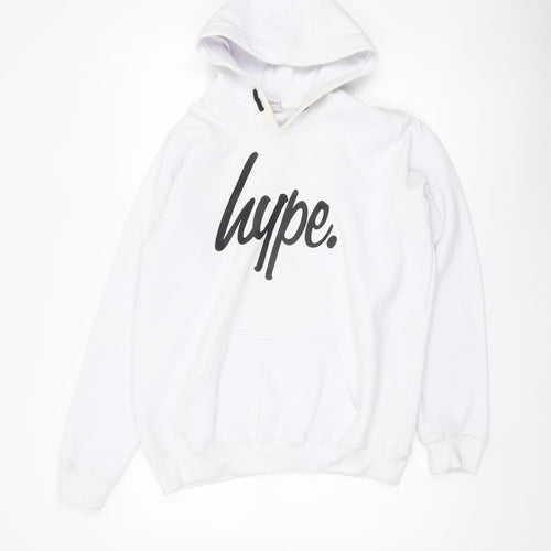 Hype Boys White Pullover Hoodie Size 16 Years