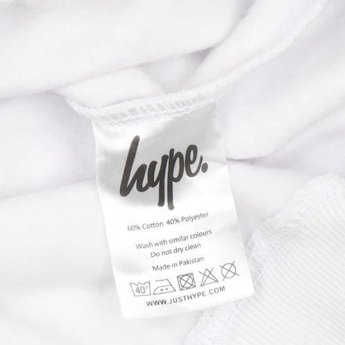 Hype Boys White Pullover Hoodie Size 16 Years
