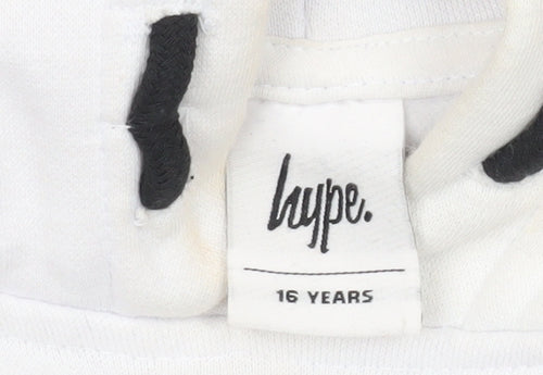 Hype Boys White Pullover Hoodie Size 16 Years
