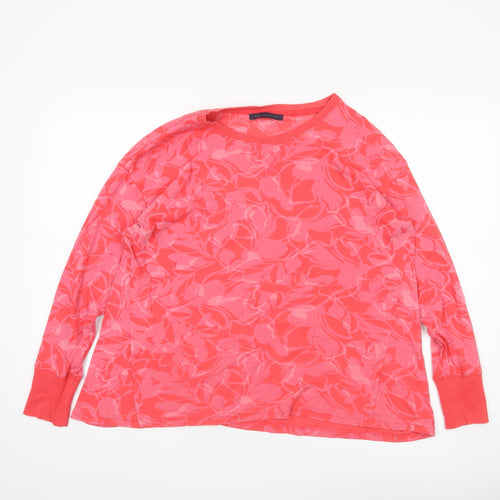 Marks and Spencer Women's Pink Floral Long Sleeve Top