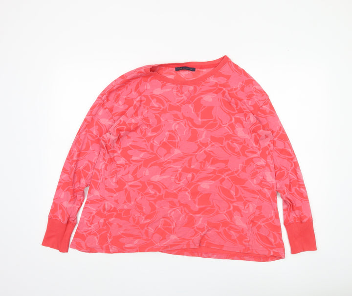 Marks and Spencer Women's Pink Floral Long Sleeve Top