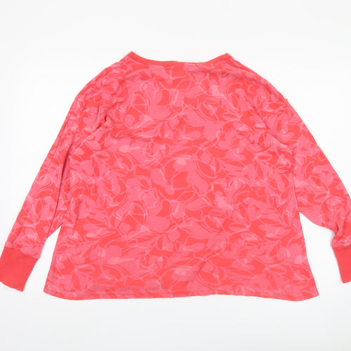 Marks and Spencer Women's Pink Floral Long Sleeve Top