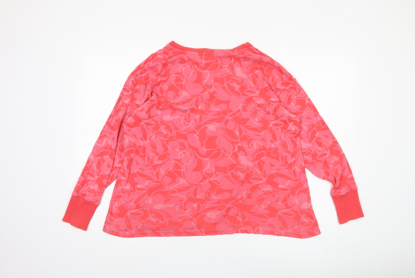 Marks and Spencer Women's Pink Floral Long Sleeve Top
