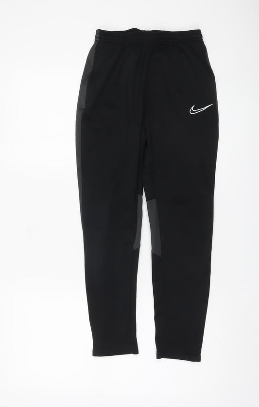 Nike Boys Black Joggers, Size 12-13 Years, Quick Dry Polyester