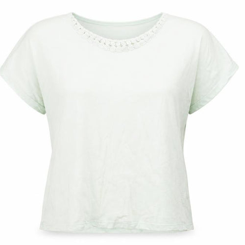 VIZ-A-VIZ Women's White Short Sleeve T-Shirt Size 16