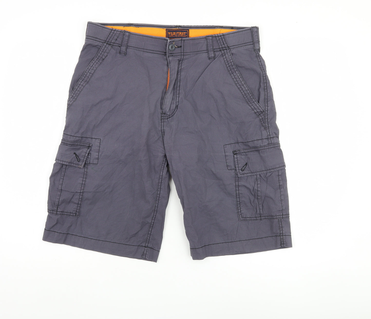 Weir First Men's Grey Cargo Shorts Size 32 with Pockets