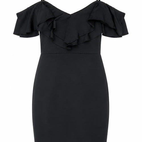 Miss Selfridge Women's Black Bodycon Dress Size 10