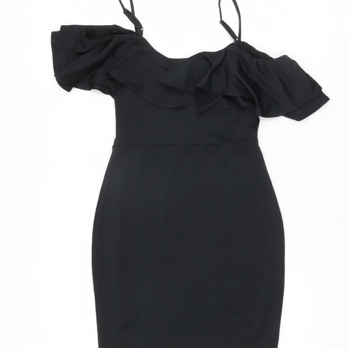 Miss Selfridge Women's Black Bodycon Dress Size 10