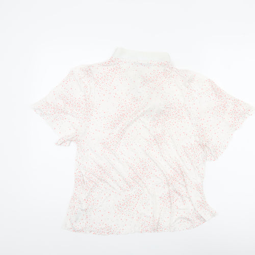 Marks and Spencer Women's White Blouse - Size 18 - Tunic Style