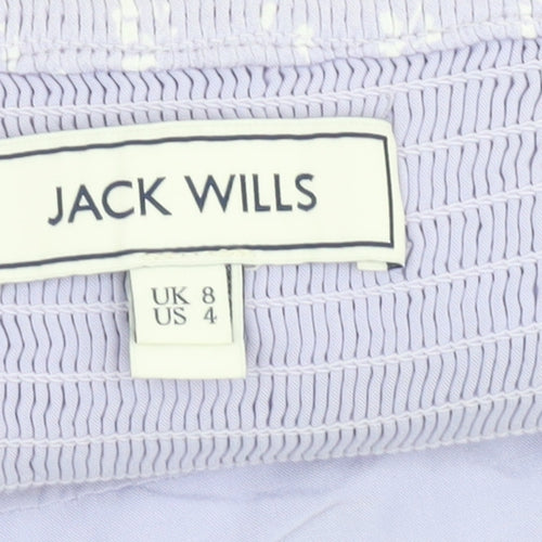 Jack Wills Women's Purple Cropped Camisole Top