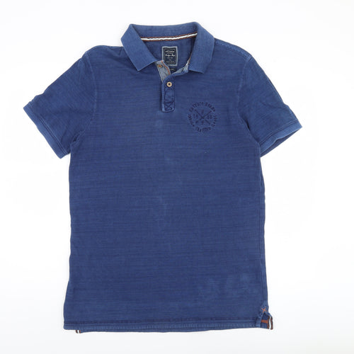 FatFace Men's Blue Polo Shirt L Short Sleeve Casual