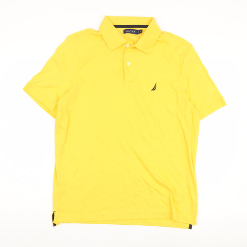 Nautica Men's Yellow Polo Shirt Short Sleeve M