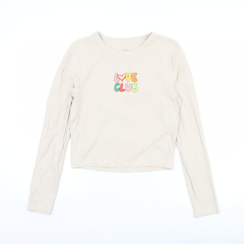 Cotton On Women's Beige Long Sleeve T-Shirt Size L