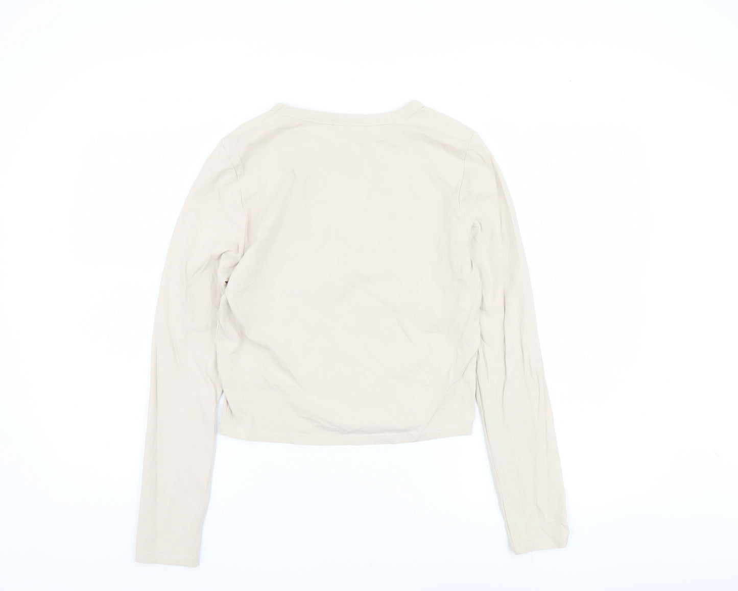 Cotton On Women's Beige Long Sleeve T-Shirt Size L
