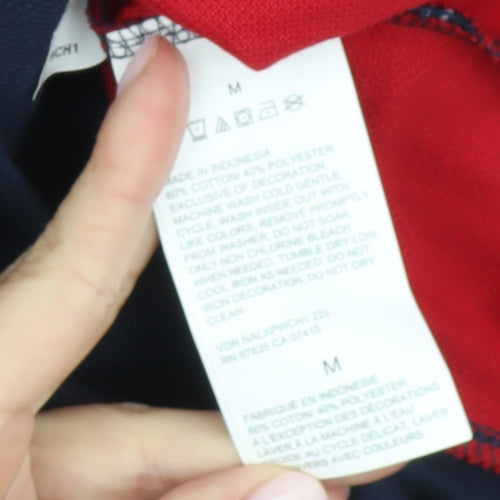 Nautica Men's Polo Shirt Red M Short Sleeve