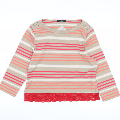 BM Casual Women's Multicoloured Striped Top M
