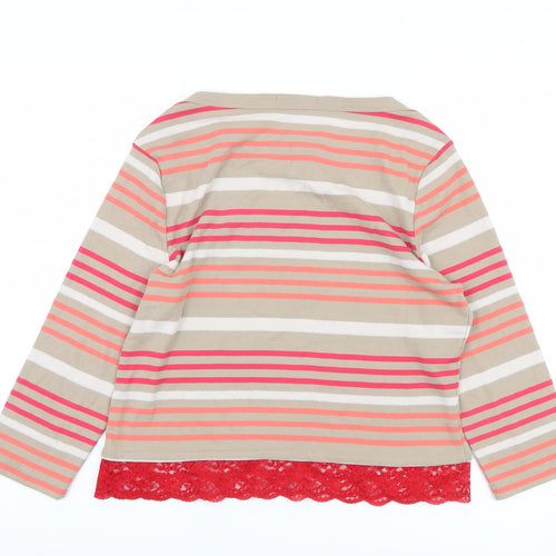 BM Casual Women's Multicoloured Striped Top M