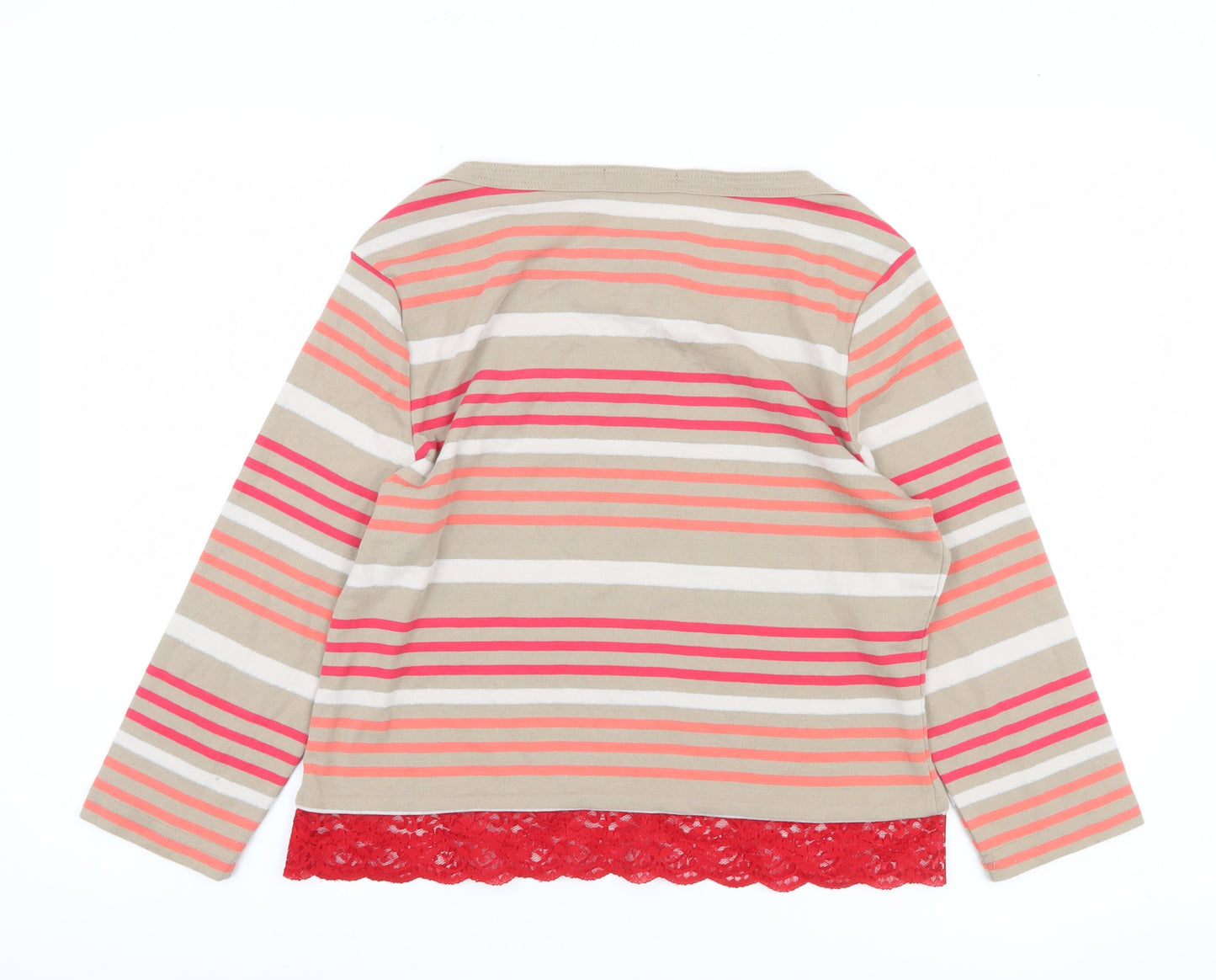 BM Casual Women's Multicoloured Striped Top M
