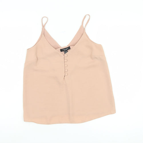 New Look Beige Petite Camisole Blouse, Size 10, Casual