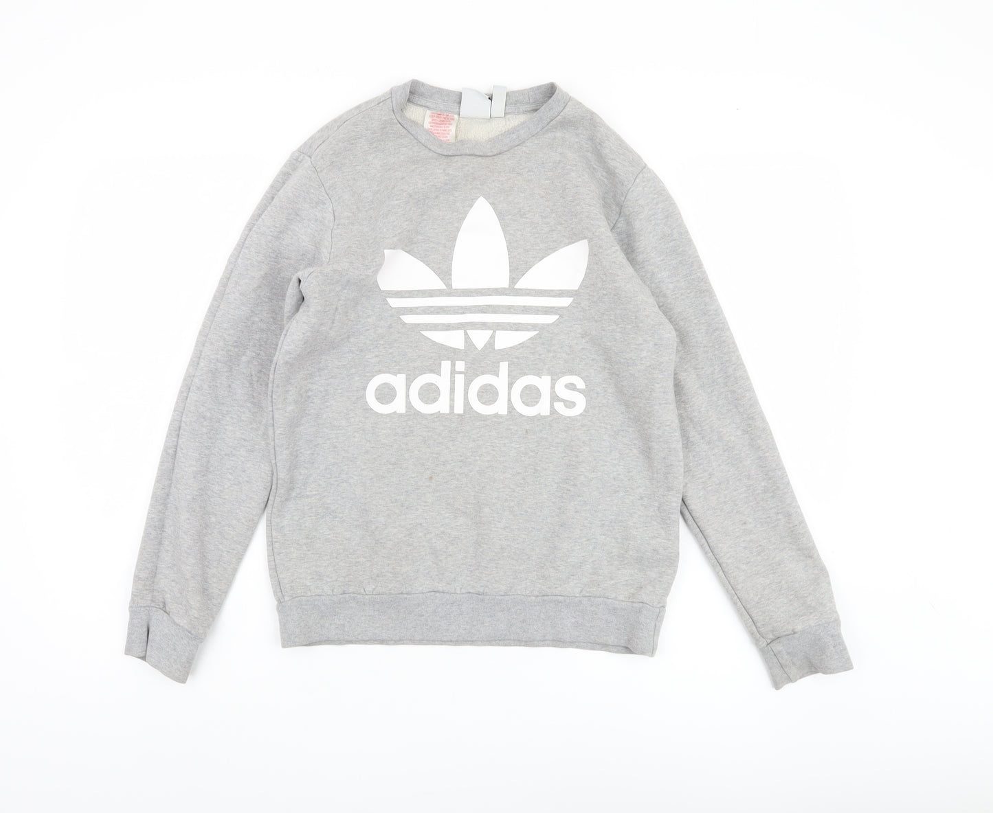 Adidas Unisex Kids Grey Pullover Sweatshirt 13-14 Years