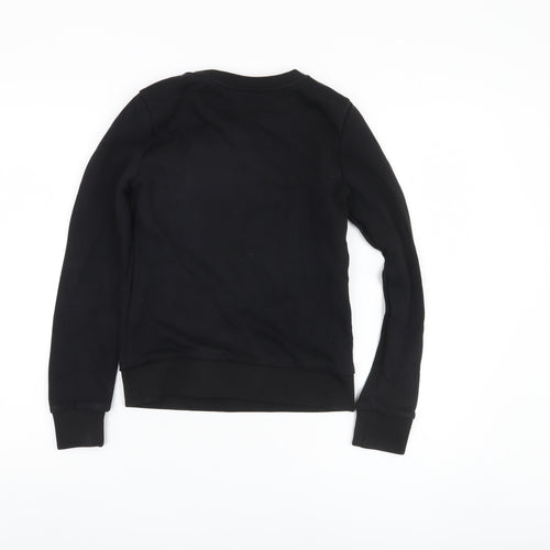 Armani Exchange Boys Black XS Graphic Crew Neck Sweatshirt