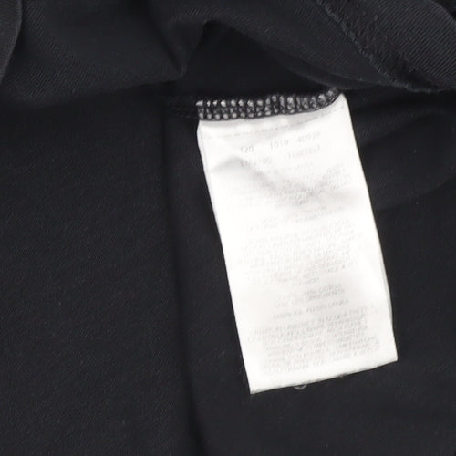 Columbia Men's Black Cotton Logo T-Shirt, L, Short Sleeve