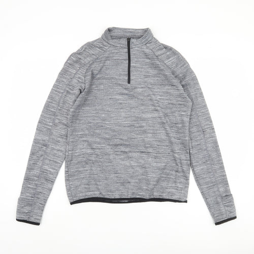 Damen Grey Men's M Long Sleeve Pullover Casual Top