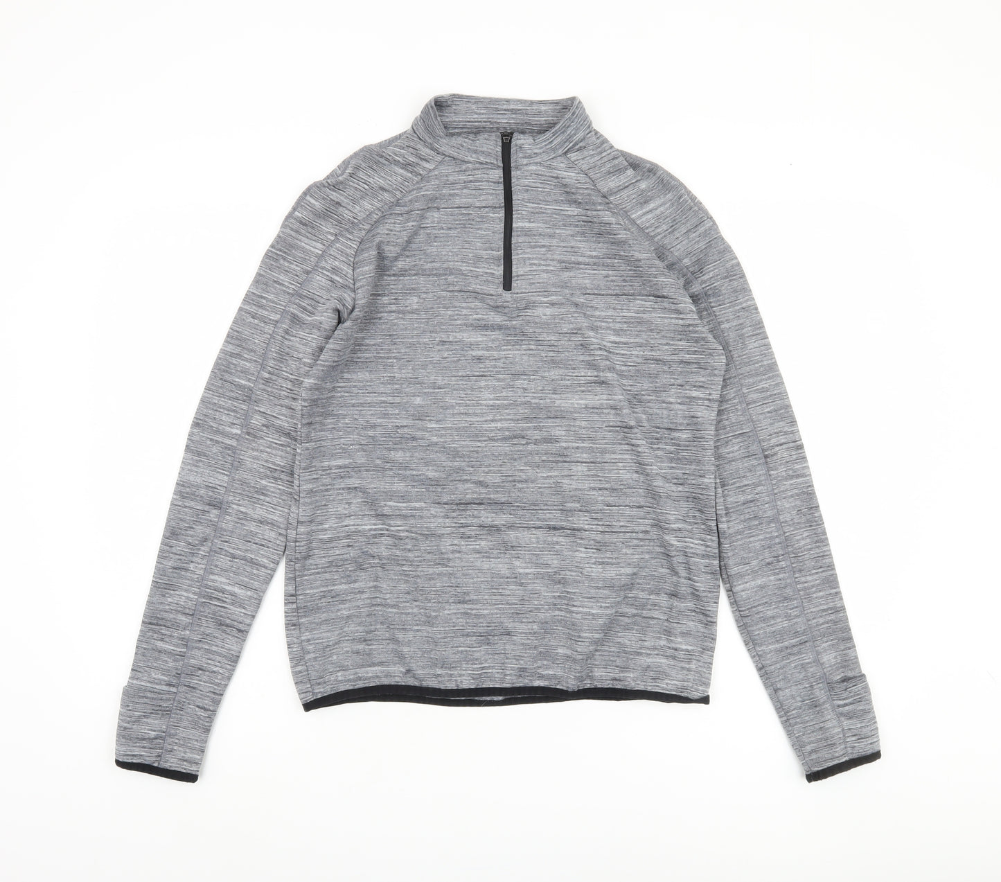 Damen Grey Men's M Long Sleeve Pullover Casual Top