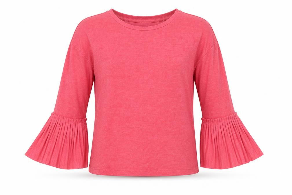 Front view of Vero Moda Women's Red XS Bell Sleeve Top