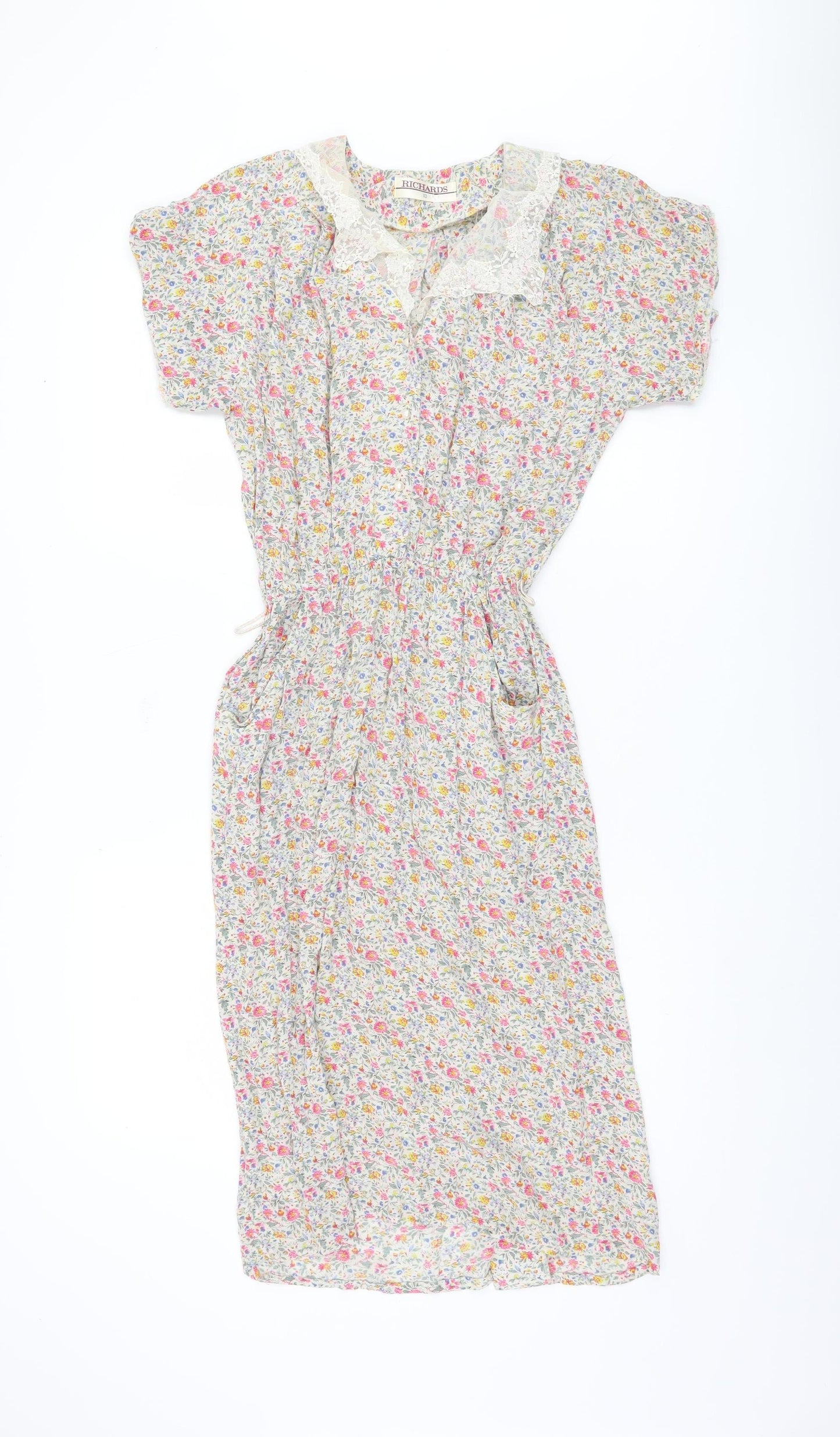 Richards Women's Multicoloured Floral A-Line Dress Size 10
