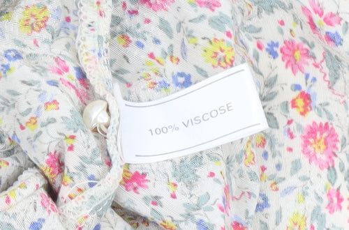 Richards Women's Multicoloured Floral A-Line Dress Size 10