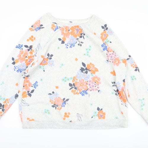 Old Navy Women's Multicoloured 2XL Floral Pullover Sweatshirt