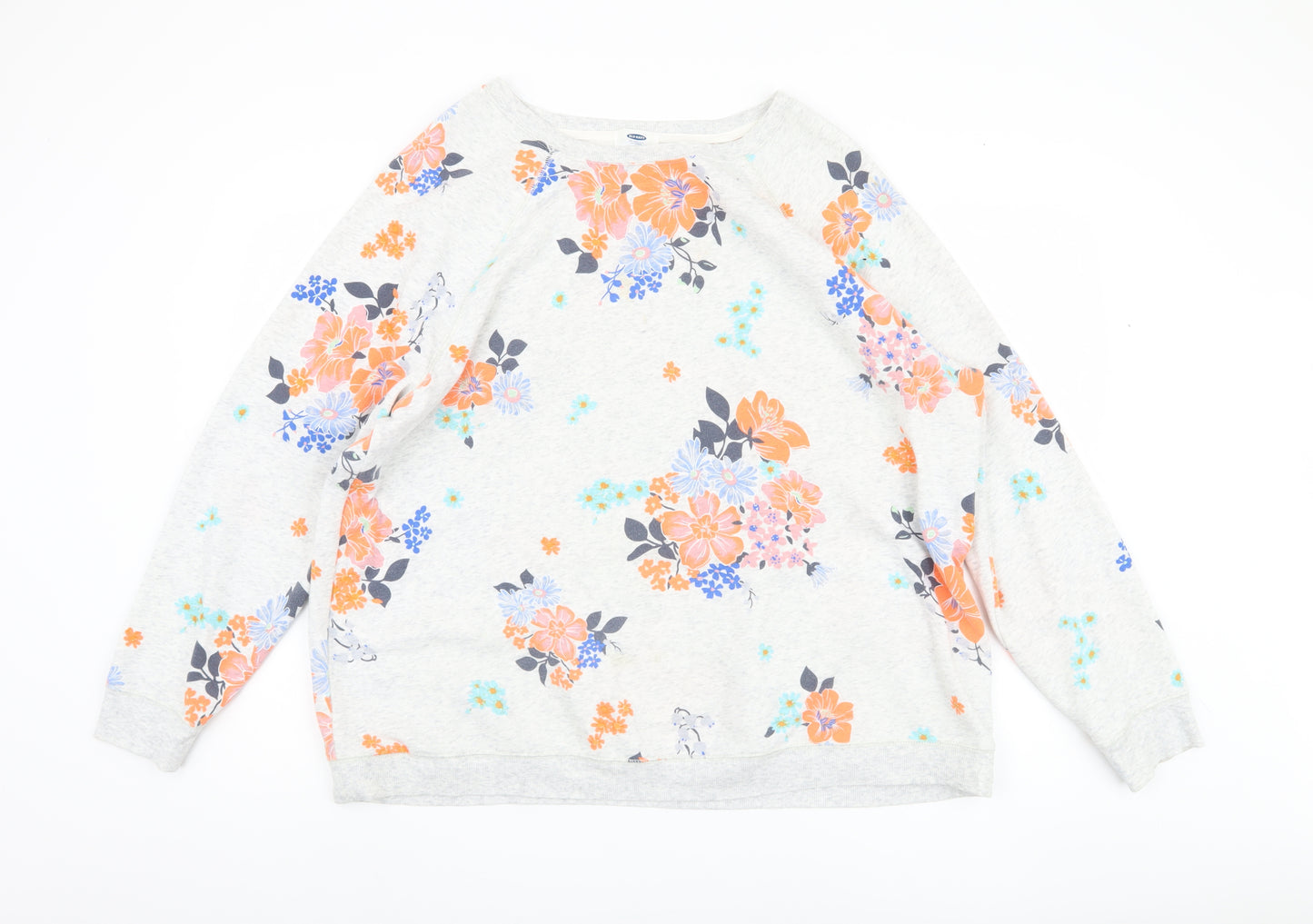 Old Navy Women's Multicoloured 2XL Floral Pullover Sweatshirt