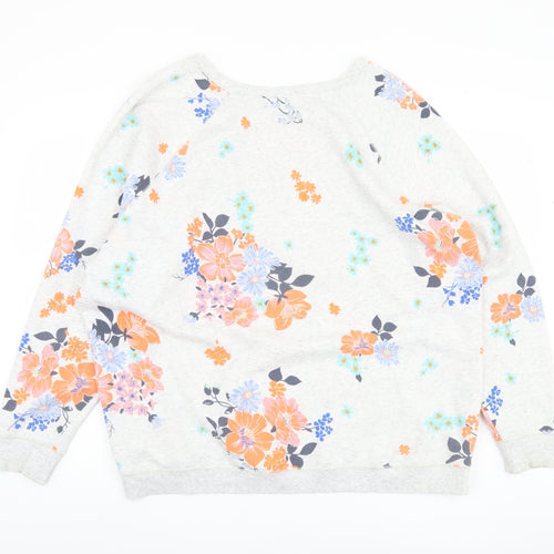 Old Navy Women's Multicoloured 2XL Floral Pullover Sweatshirt