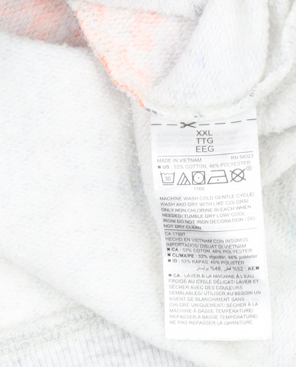 Old Navy Women's Multicoloured 2XL Floral Pullover Sweatshirt