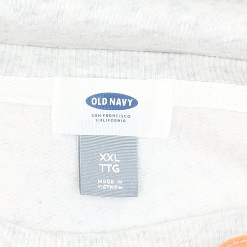 Old Navy Women's Multicoloured 2XL Floral Pullover Sweatshirt