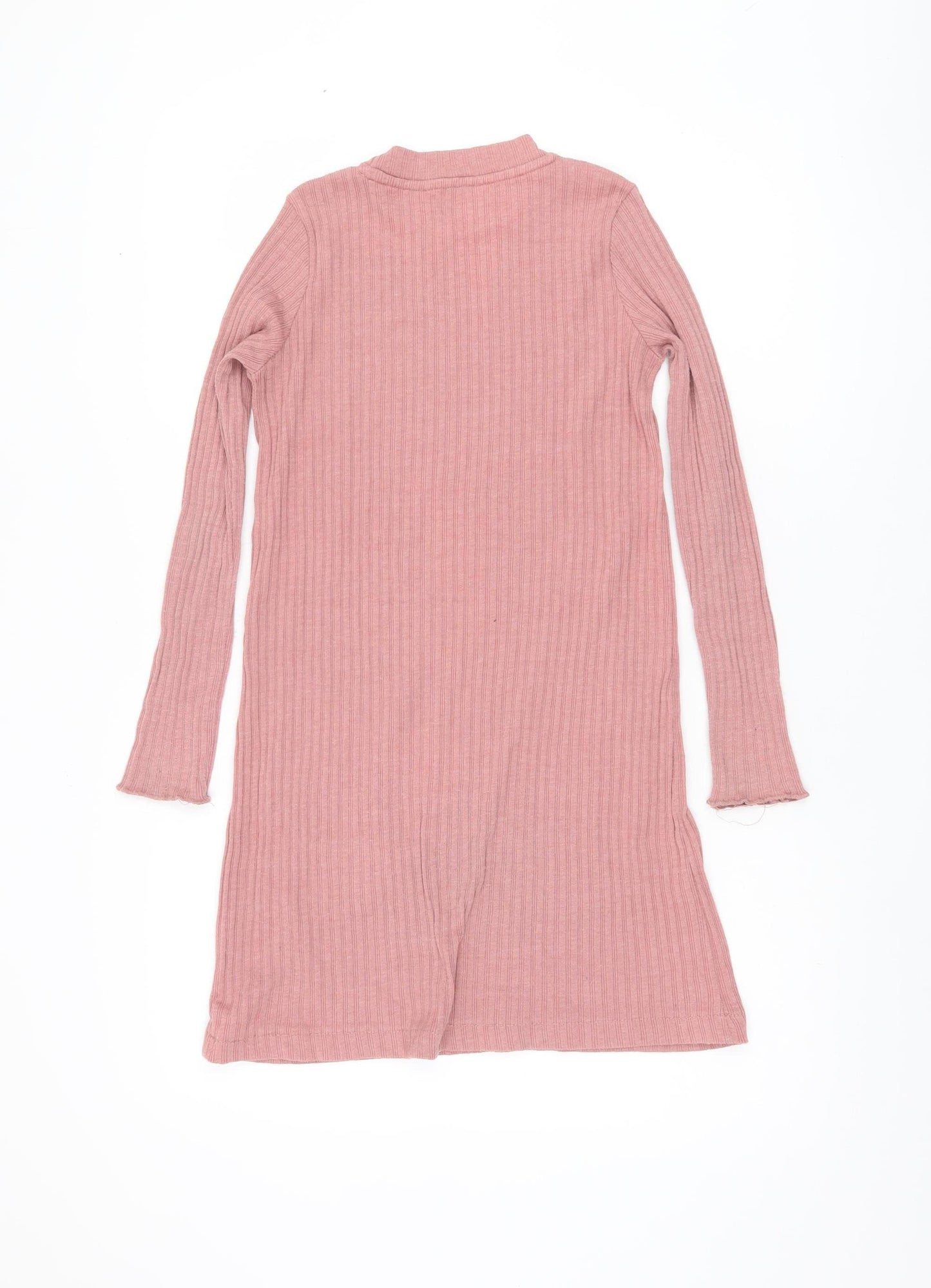 MNG Girls Pink Tunic Jumper, Size 30, Knit High Neck