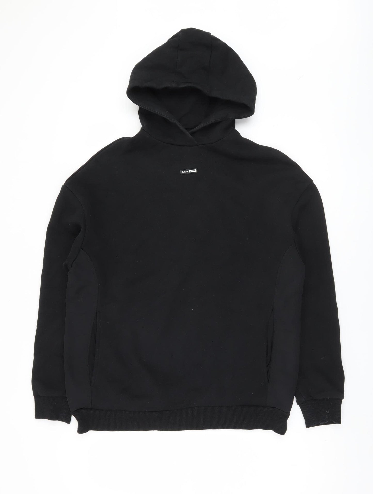 MP Men's Black Pullover Hoodie, XS, Fleece, Hooded