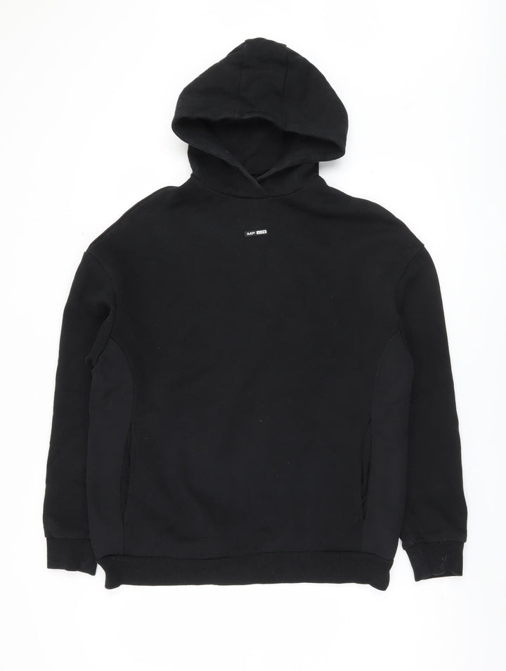MP Men's Black Pullover Hoodie, XS, Fleece, Hooded