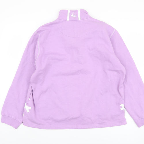 Dock of the Bay Women’s Purple Zip Sweatshirt Size 16