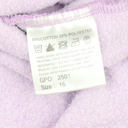 Dock of the Bay Women’s Purple Zip Sweatshirt Size 16