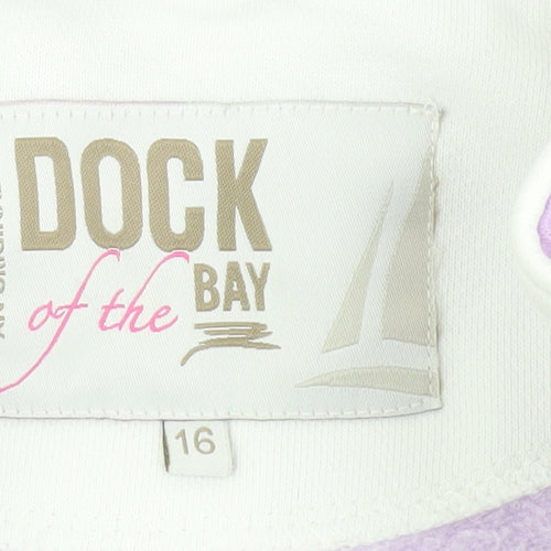 Dock of the Bay Women’s Purple Zip Sweatshirt Size 16