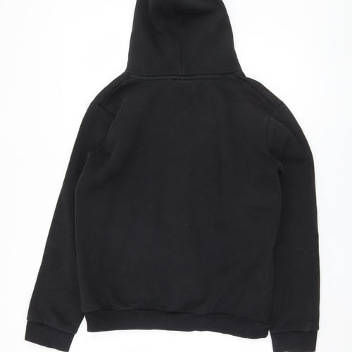 Hype Boys Black Pullover Hoodie Size 14 Years Logo Design