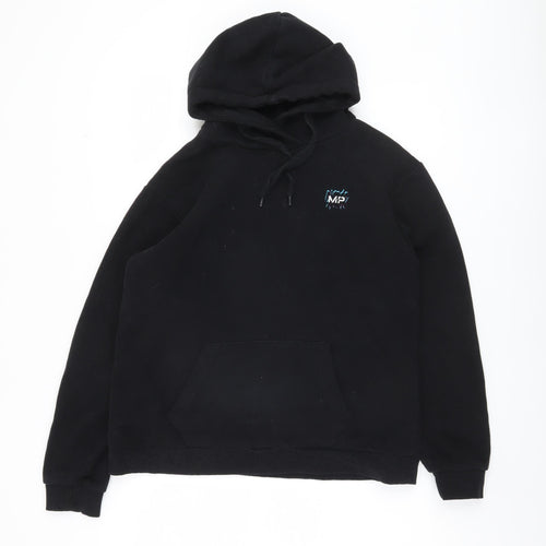 MP Unisex Black Pullover Hoodie - Size S, Logo & Graphic