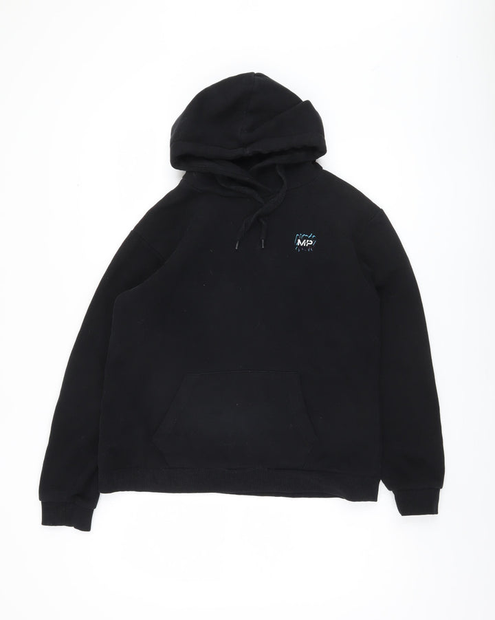 MP Unisex Black Pullover Hoodie - Size S, Logo & Graphic
