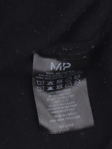 MP Unisex Black Pullover Hoodie - Size S, Logo & Graphic