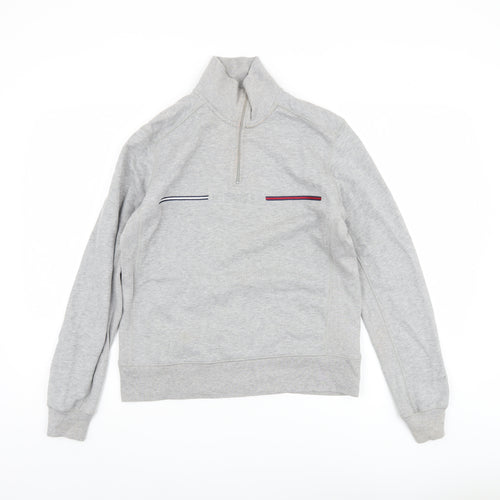 Tommy Hilfiger Grey Sweatshirt Unisex S Casual