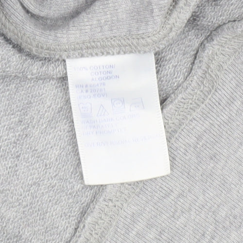 Tommy Hilfiger Grey Sweatshirt Unisex S Casual